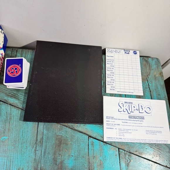 Deluxe Skip-Bo Card Game by Mattel 1992 - Vintage - Picture 3 of 5